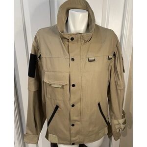 UNM Original Design Canvas Utility Jacket Mens Size Large Full Zip + Snap